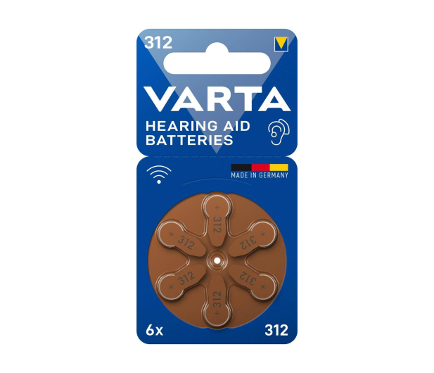 VARTA Bateria do aparatu słuchowego 312 / PR41 (6 szt.) 24607101416 - 1456626 - zdjęcie